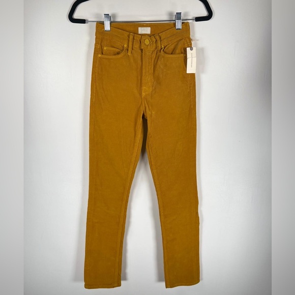 NWT MOTHER USA Made 🇺🇸 THE MID RISE DAZZLER ANKLE HEY-HONEY Corduroy Pants 23 - Picture 3 of 16